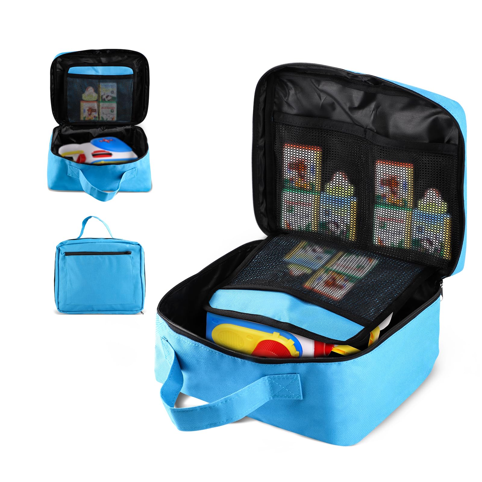 lasuroa Toy Organizer Storage Bags for Little Tikes Story Dream Machine, Oxford Toy Storage Bags Portable Organizer Case with Separate Pockets for Little Tikes Story Dream Machine(Blue)