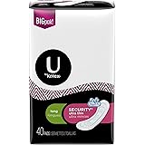 U by Kotex Security Ultra Thin Pads, Long, Unscented, 40 ct. (Pack of 6)