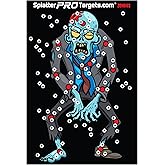 Zombie Splatter Targets 12x18, Full Colour – Made in Canada. Shots Burst with a Bright Splatter Upon Impact. Instantly See Yo