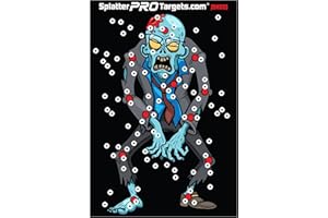 Zombie Splatter Targets 12x18, Full Colour – Made in Canada. Shots Burst with a Bright Splatter Upon Impact. Instantly See Yo