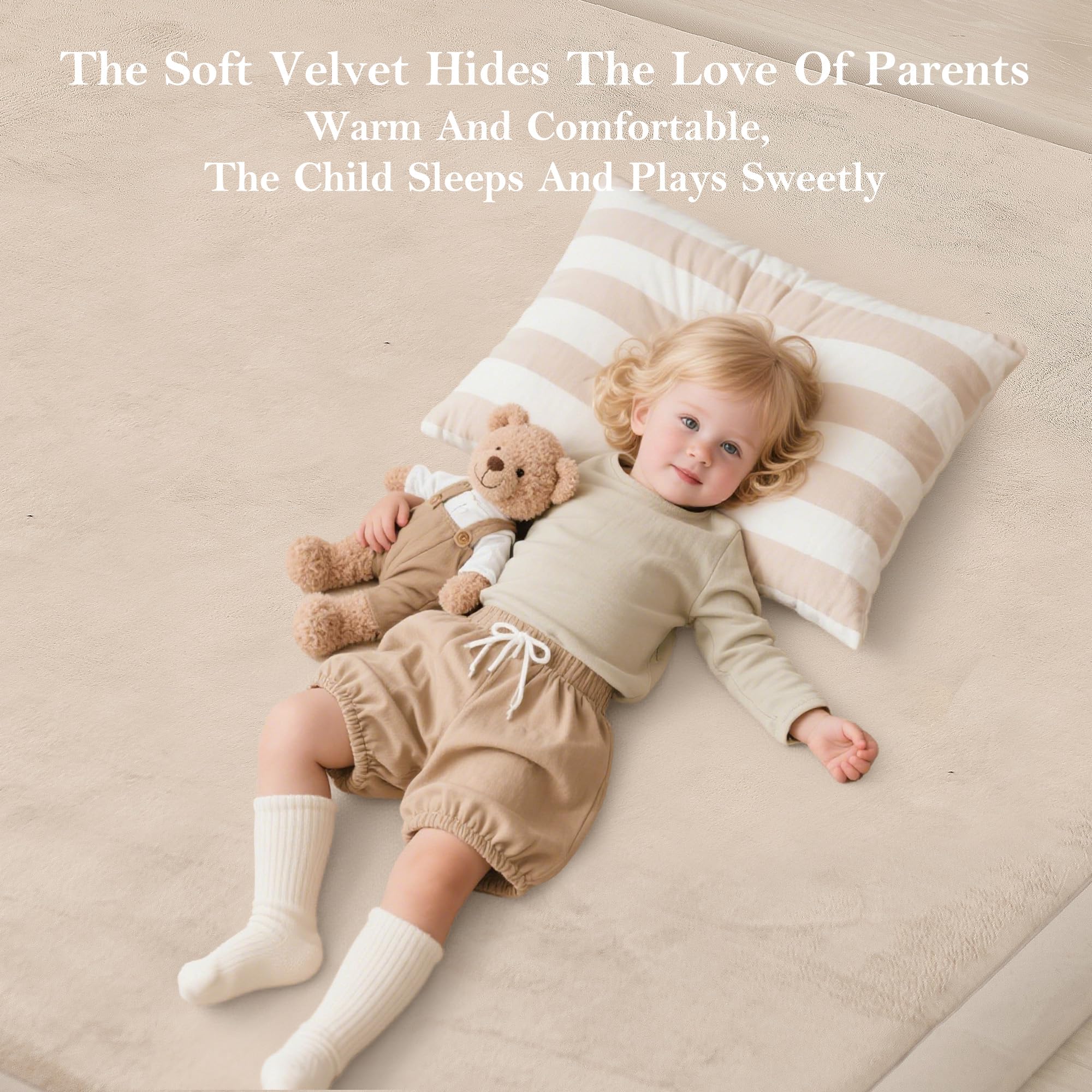 Ultra Soft Baby Play Mat for Floor, 50 X 50x 1.3