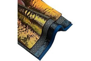 Leather for crafting and jewelry making (Sky Blue, 5x5In/ 12x12cm)