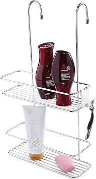 Suporte Duplo para Shampoo de Box, Cromado, Future