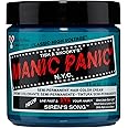 MANIC PANIC Siren's Song Neon Blue Green Hair Dye - Classic High Voltage - Semi-Permanent Neon Blue-Green Hair Color That Glows in Blacklight - Vegan, PPD And Ammonia Free (4oz)