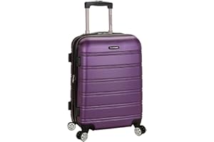 Rockland Melbourne Hardside Expandable Spinner Wheel Luggage, Purple, Carry-On 20 inches