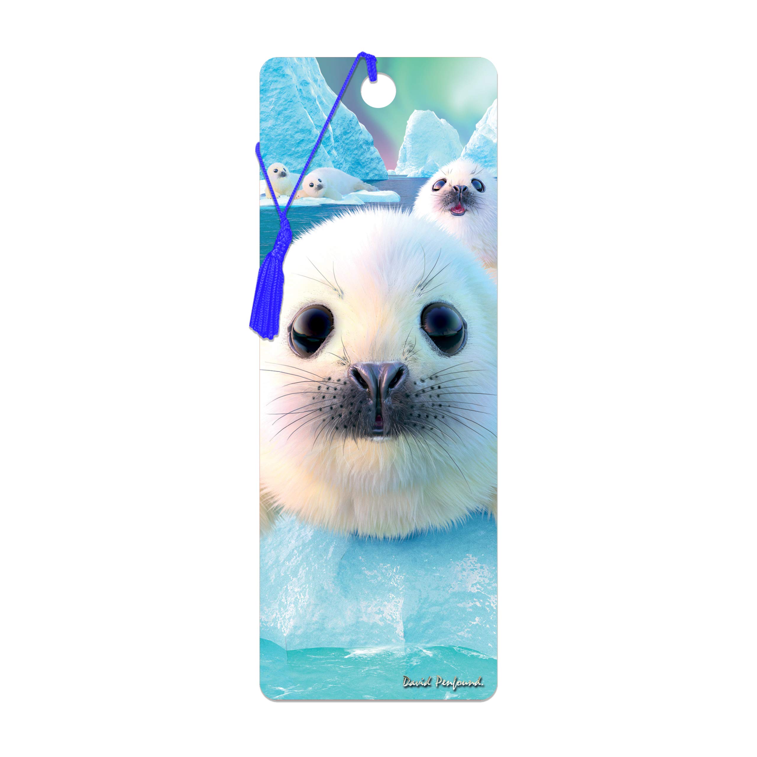 3D LiveLife Bookmark - Seal Pups from Deluxebase. Cute Lenticular Seal Page Marker. Animal Themed Accessories for Book Lovers. Small Gifts for Men, Women, Writers and Teachers. — image 1