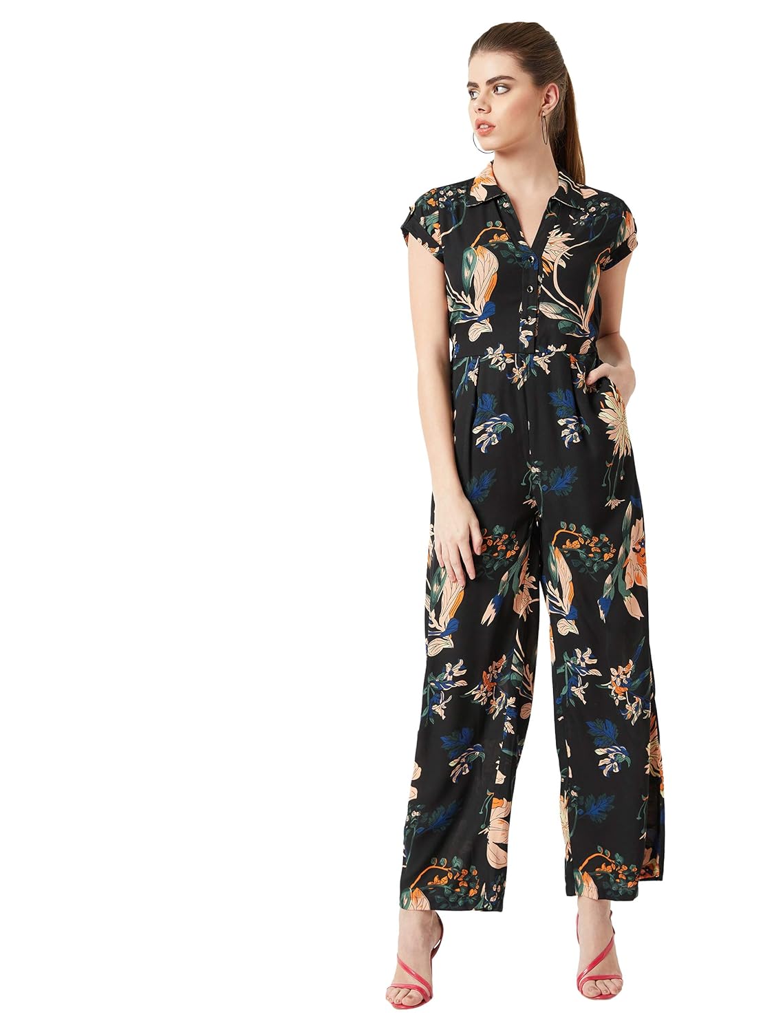 jumpsuit flower print