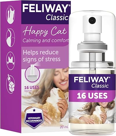 Feliway Classic Cat Calming Odourless Spray 20ml Veterinary Approved