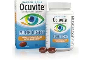 Ocuvite Blue Light Lutein 25mg Lutein & Zeaxanthin Supplement, by Bausch + Lomb, 30 Softgels (Packaging May Vary)