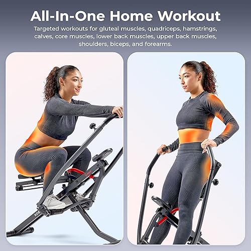 Sunny Health Fitness Compact Full-Motion Rowing Machine w