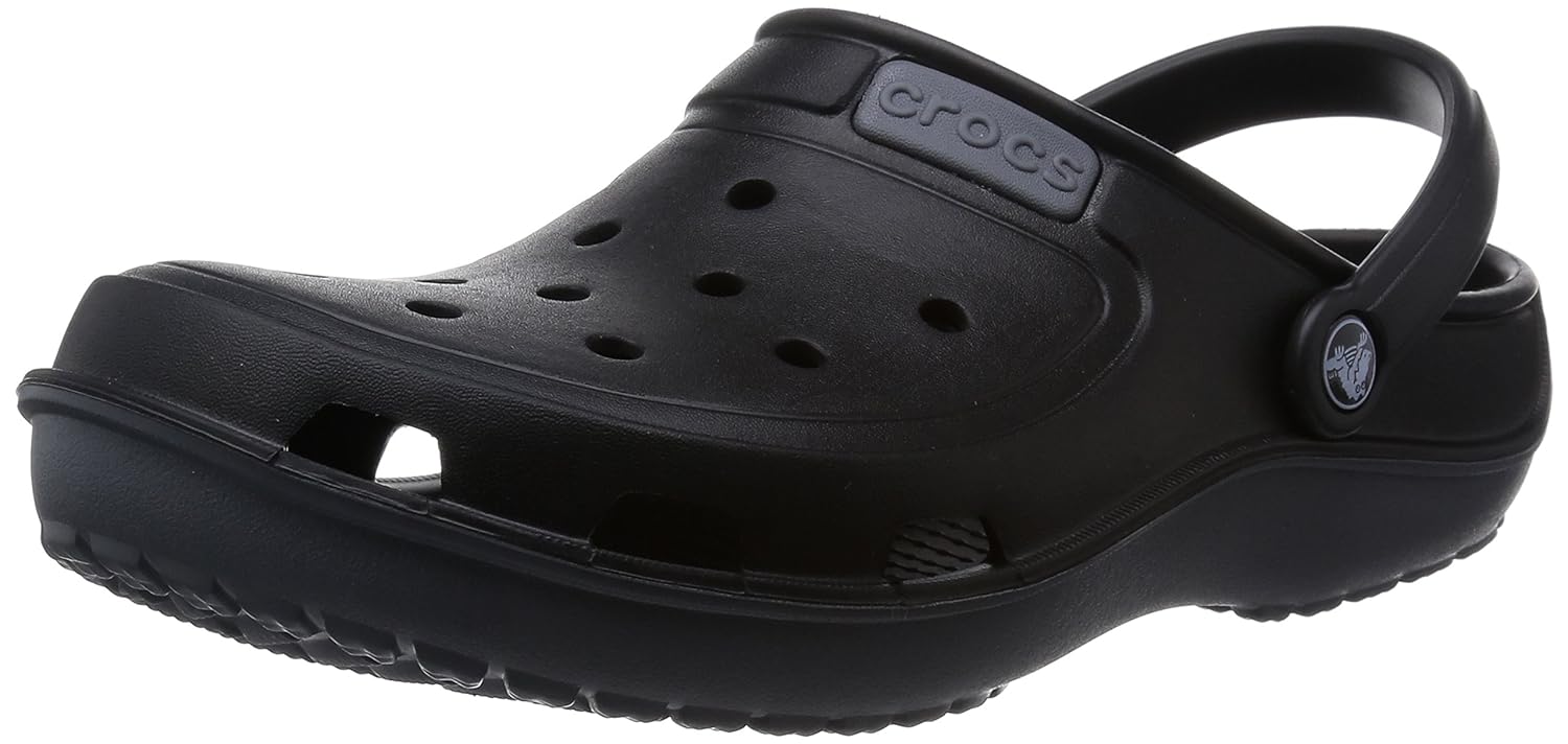crocs unisex duet wave rubber clogs and mules
