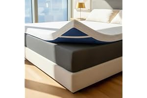 ViscoSoft 3 Inch Memory Foam Mattress Topper Queen - Select High Density Ventilated Mattress Pad - Premium Removable Rayon Cover