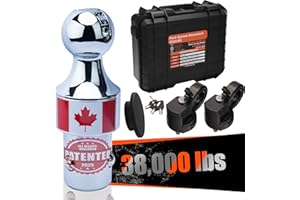 FLEXHITCH 60639 Gooseneck Hitch Kit for OEM Puck System, Triple-Ball Retention, Keyed Anti-Theft Lock, Lockable Chain Anchors