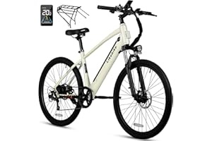 LIKEBIKE 26" Electric Bike for Adults with 350W Brushless Motor(Peak 500W), UL 2849 Certified,324Wh Removable Battery 35Miles 20MPH Commuting Electric Mountain Bike with, Front Fork Suspension