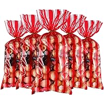 Amazon.com: Blulu 100 Pcs Halloween Plastic Black and White Stripe ...