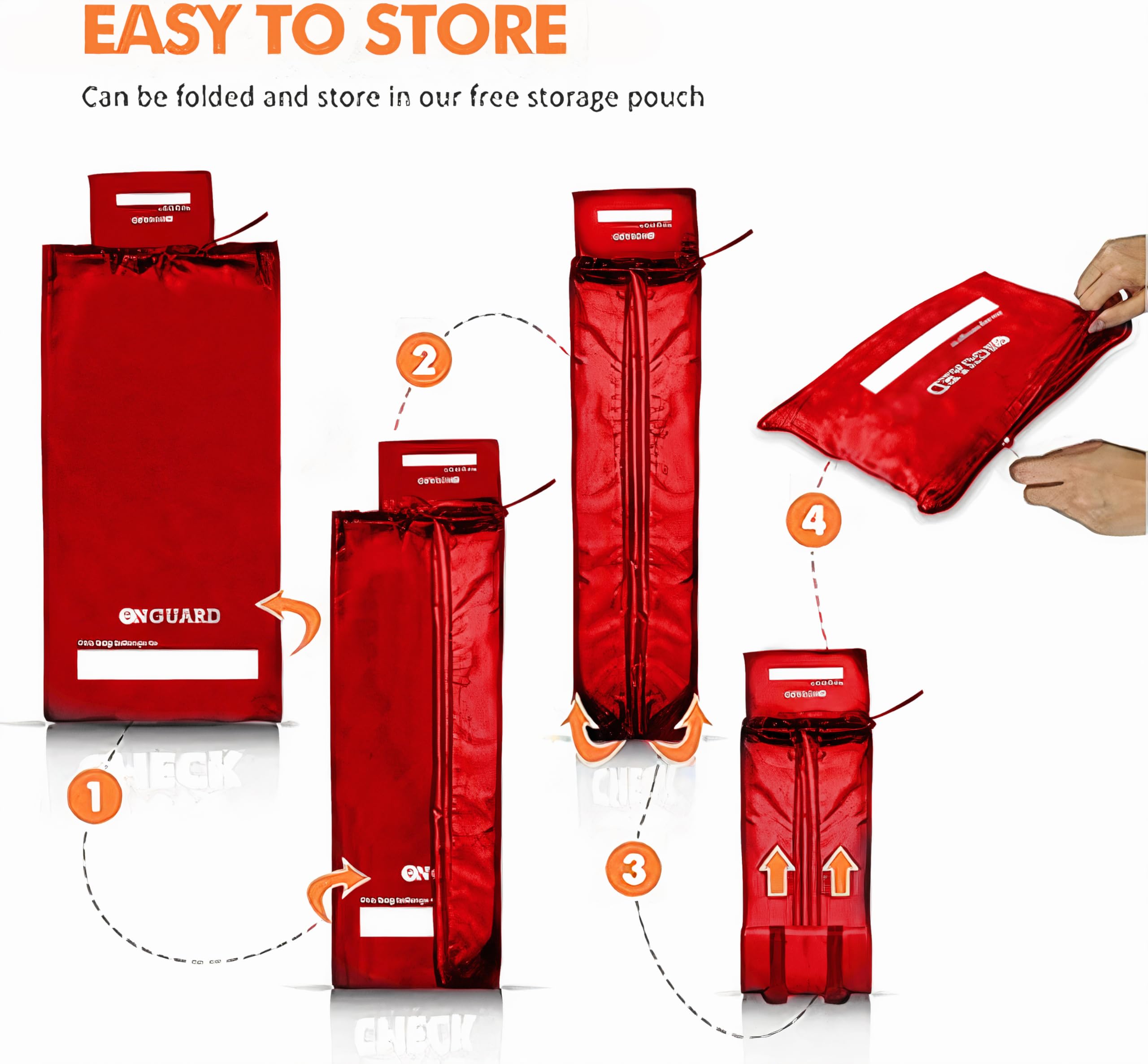 ONGUARD Waterproof Single and Double Stroller Bag for Airplane - Travel Stroller Cover - Airplane Stroller Travel System - Gate Check Stroller Bag - Baby Airplane Essentials - Red