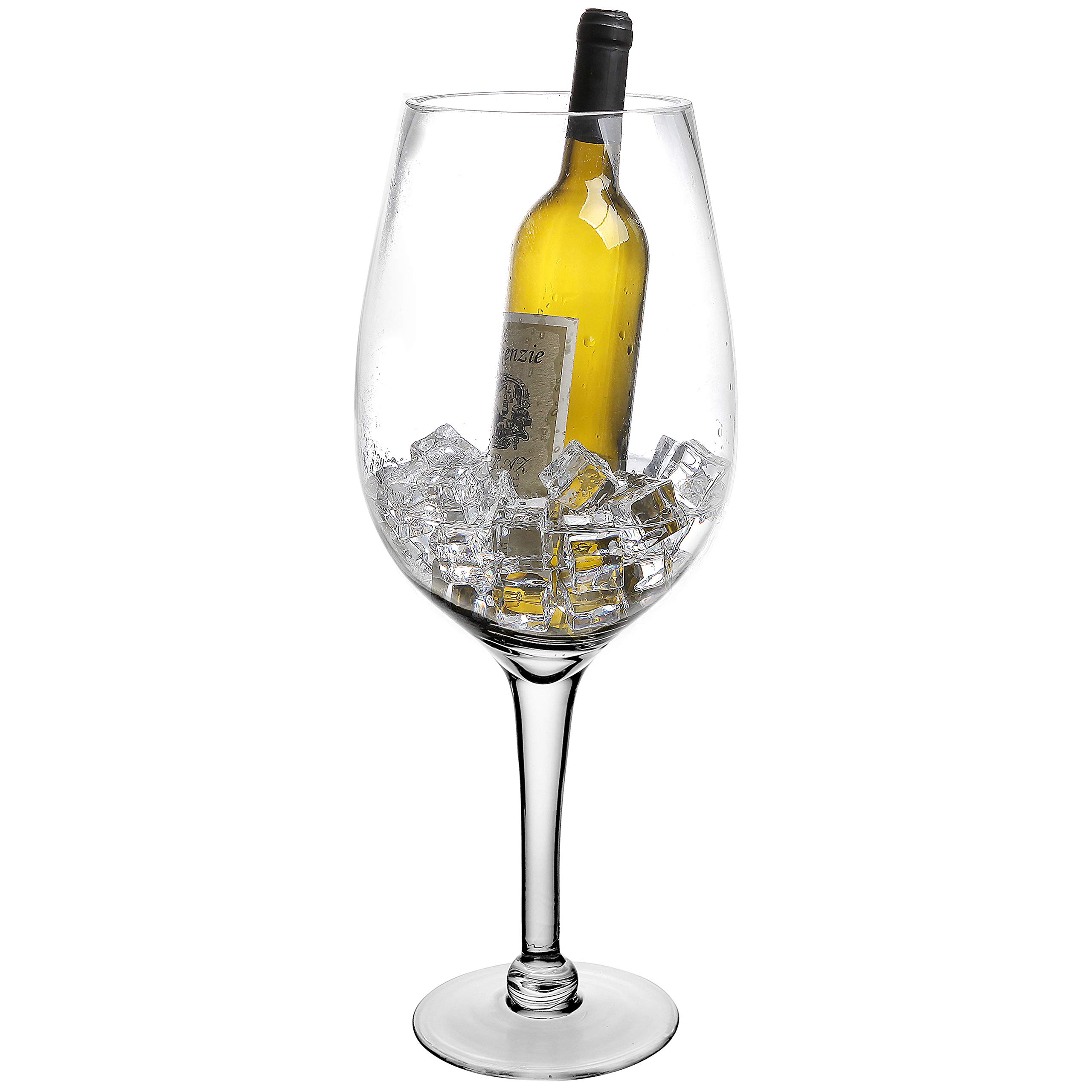 20 Inch Giant Clear Decorative Hand Blown Wine Glass Novelty