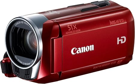 Amazon Canon デジタルビデオカメラ Ivis Hf R31 レッド 光学32倍ズーム フルフラットタッチパネル Ivishfr31rd ビデオカメラ 通販