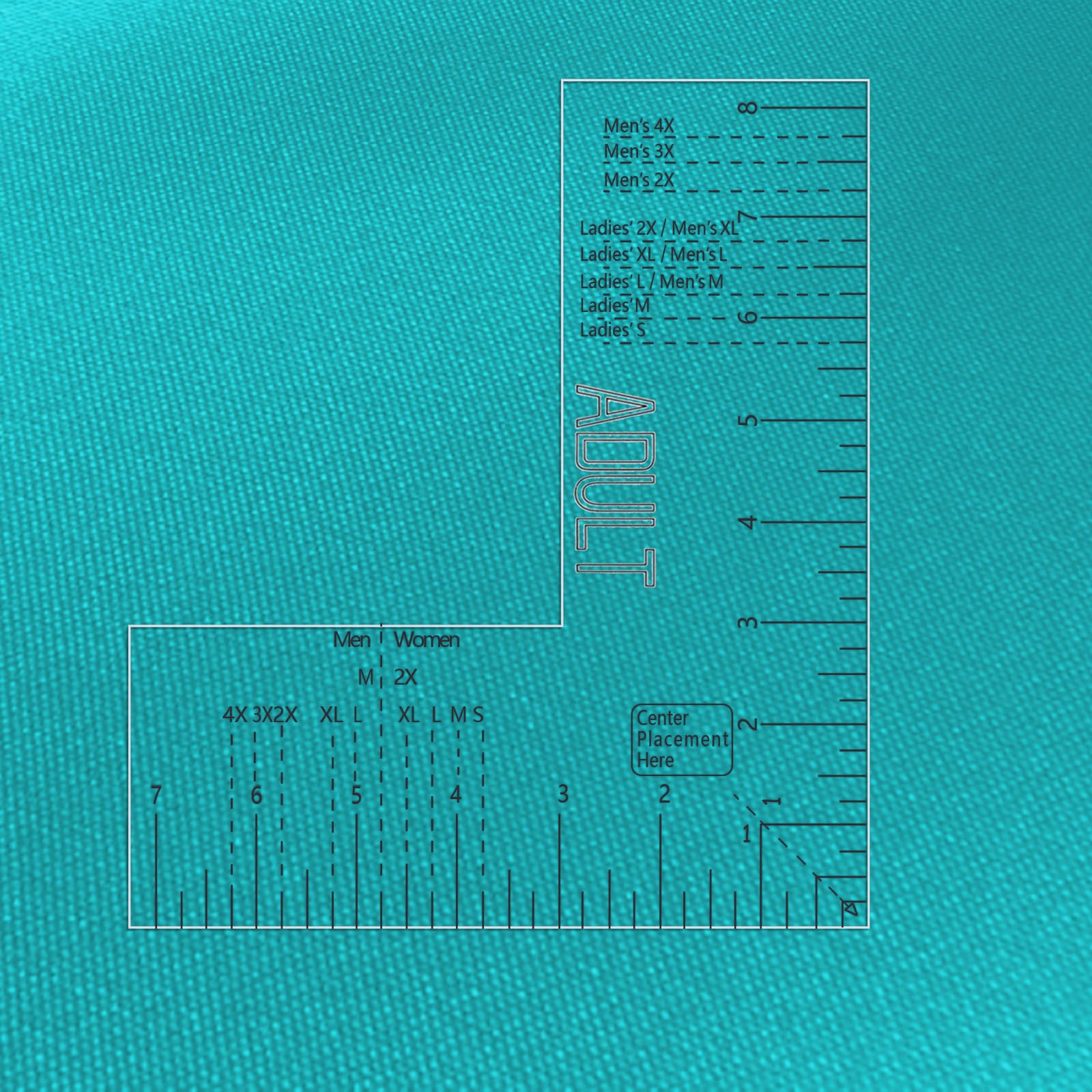 Left Chest Logo Placement Tool for Heat Press, Embroidery Placement Ruler, Acrylic Tshirt Ruler for Pocket Prints