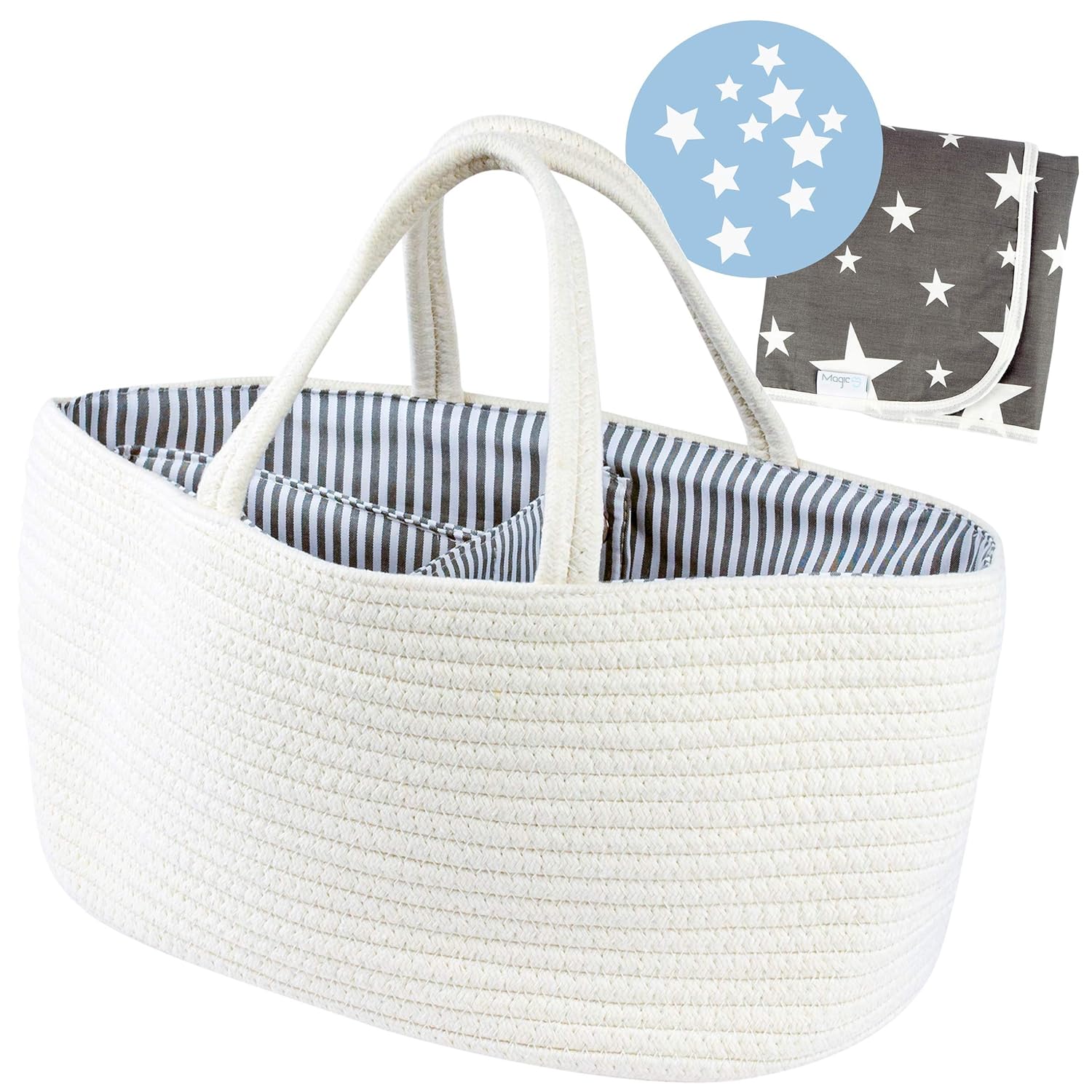diaper caddy with changing pad