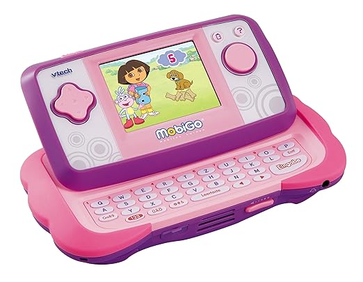 VTECH 80-115854 - MobiGo Lernkonsole TFT-Touch Display pink inklusiv Lernspiel Dora