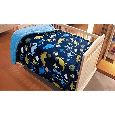 Soft Warm Navy Blue Dinosaur Printed Sherpa Paraguay Ubuy