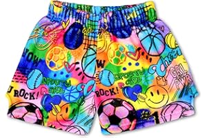 iscream + Corey Paige Designs Big Girls Fun Print Silky Soft Plush Shorts - Live Boldly Collection