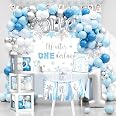 Winter Onederland 1st Birthday Tablecloths – 3-Pack Blue & Silver Snowflake Plastic Table Covers (54" X 108") - View #10