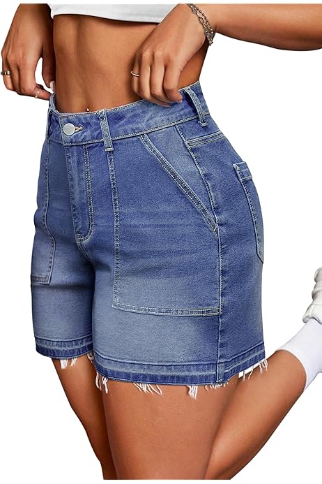 Jeans Cortos Mujer Pantalones Cortos De Mezclilla Para Mujer