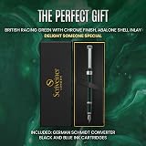 Scriveiner British Racing Green Fountain Pen with Schmidt Nib Medium view 8