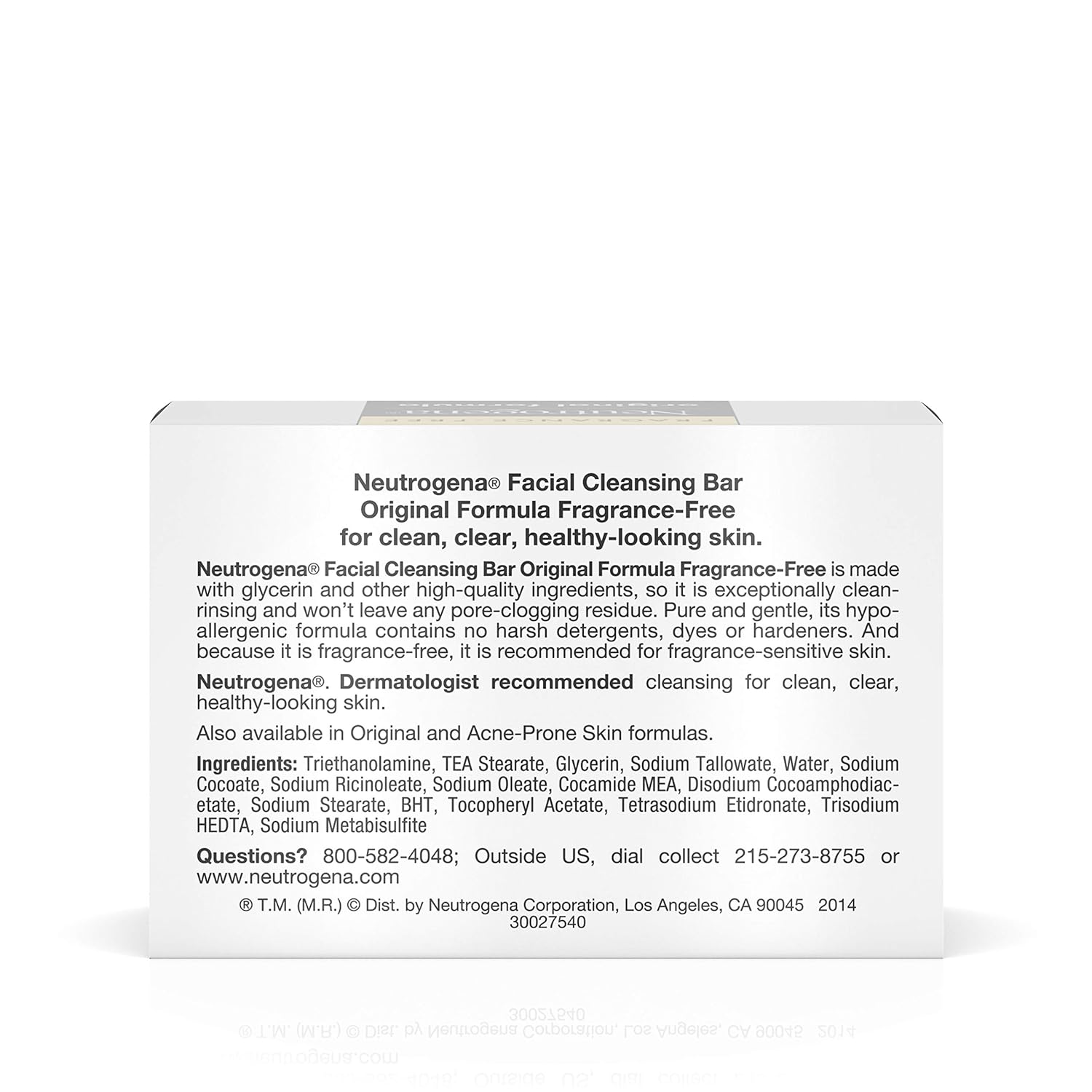 NEUTROGENA Original Formula Facial Bar, Fragrance Free 3.5 oz.: Beauty