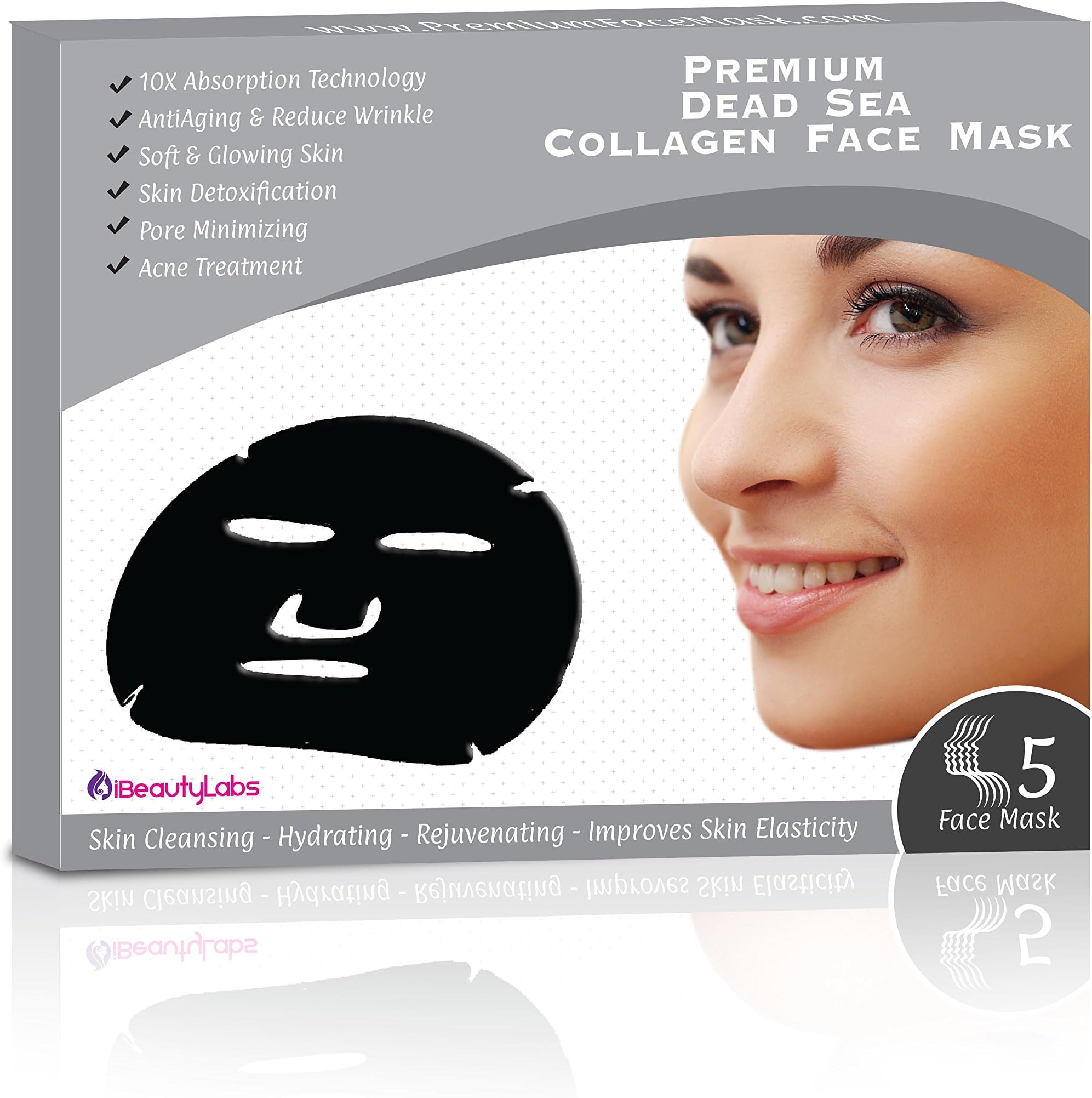 Collagen Anti Aging Korean Beauty Dead Sea Face Mask By iBeautyLabs - Deeply Moisturizing