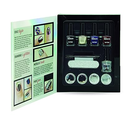 Idc Color Manicure Pedicure Decorating Kit Red Holographic