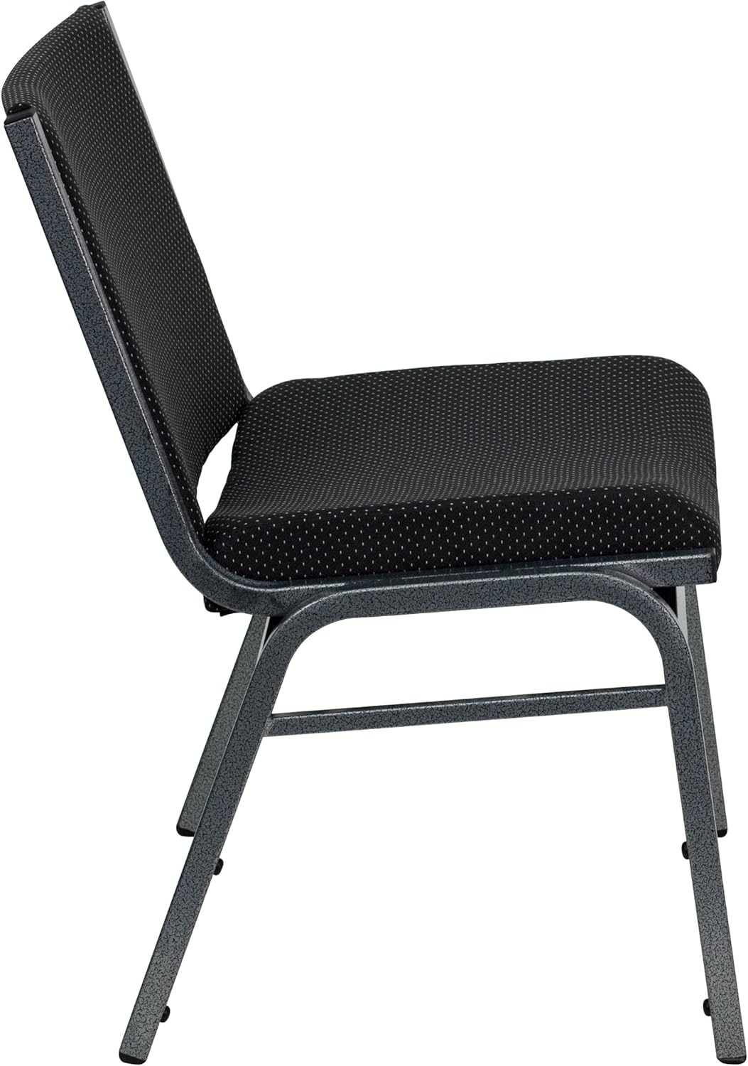 Flash Furniture HERCULES Series Big & Tall 1000 lb. Rated Black Fabric Stack Chair with Ganging Bracket: Furniture & Decor