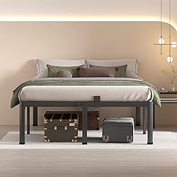 MAF 14 Inch King Metal Platform Bed Frame with