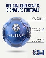 Hy-Pro Chelsea F.C. Signature Football Size 5 Metallic Officially Licensed view 2