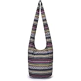 Women Shoulder Handbags Fashion canvas Hippie Crossbody Bags Bohemian Animal Prints Hobo Bags