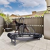 Dog Treadmill for Large Dogs, Adjustable Ramp Canine Running Slatmill Machine with Pedometer for Exercise & Healthy & Fit Pet