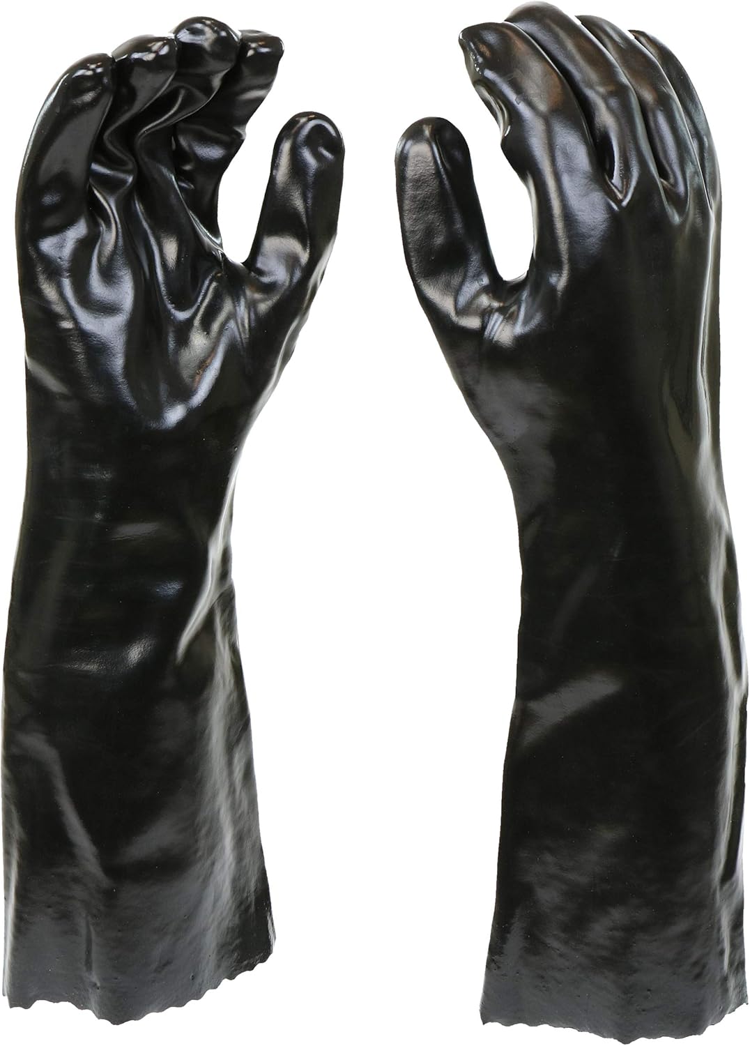 West Chester 12018-L 12018 Chemical Resistant PVC Coated Work Gloves: 18" Length, One Size Fits Most, 1 Pair, Black: Lab Gloves: Industrial & Scientific