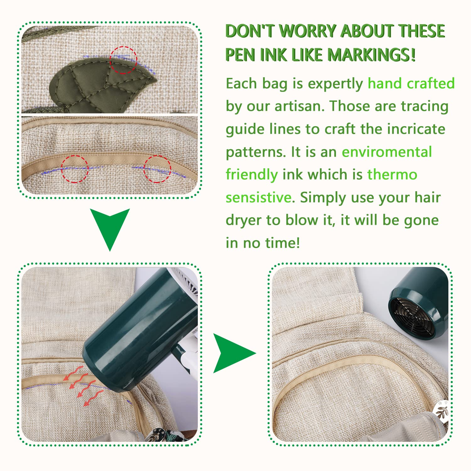 AULUDA Girl's Convertible Sling Bag, Hand Craft Artisan Purse, Beautiful Canvas Premium Casual Day Mini Backpack for Women (Green Marsh)