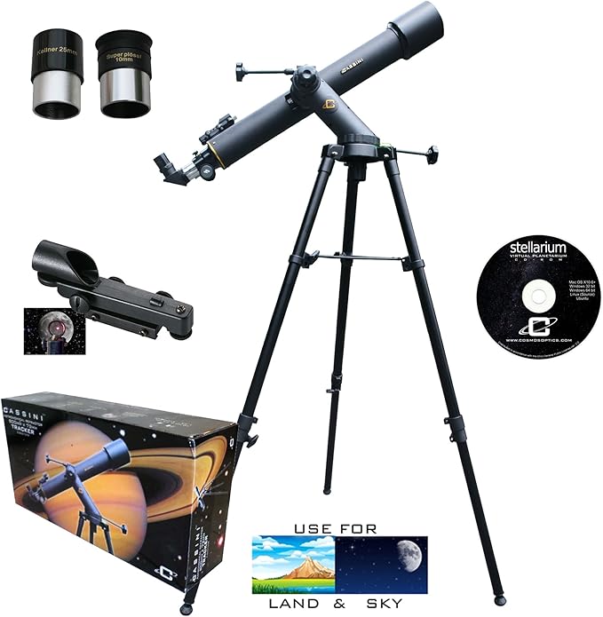Cassini 800mm x 72mm Atronomical/Terrestrial Telescope Kit