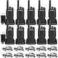 Retevis RT68 Walkie Talkies Long Range for Adults, Two Way Radios Long Range 2 Way Radio with Earpieces, Walkie Talkie Rechar