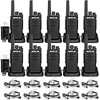Retevis RT68 Walkie Talkies Long Range for Adults, Two Way Radios Long Range 2 Way Radio with Earpieces, Walkie Talkie Rechar