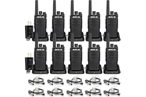 Retevis RT68 Walkie Talkies Long Range for Adults, Two Way Radios Long Range 2 Way Radio with Earpieces, Walkie Talkie Rechar