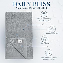 DAN RIVER 6-Pack Premium Hand Towels