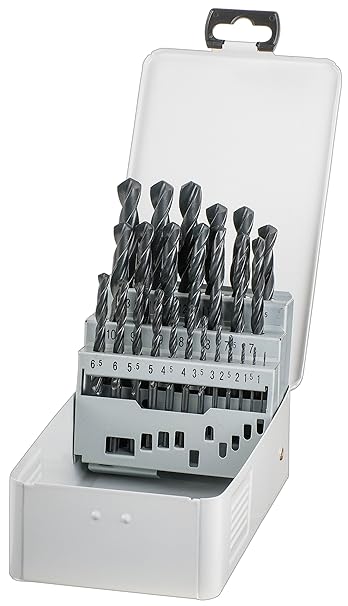 kwb KRAFTIXX HSS Metallbohrer-Satz - Bohrer Set, 25-teilig, Ø 1 bis 13 mm (Steignung 0,5 mm)