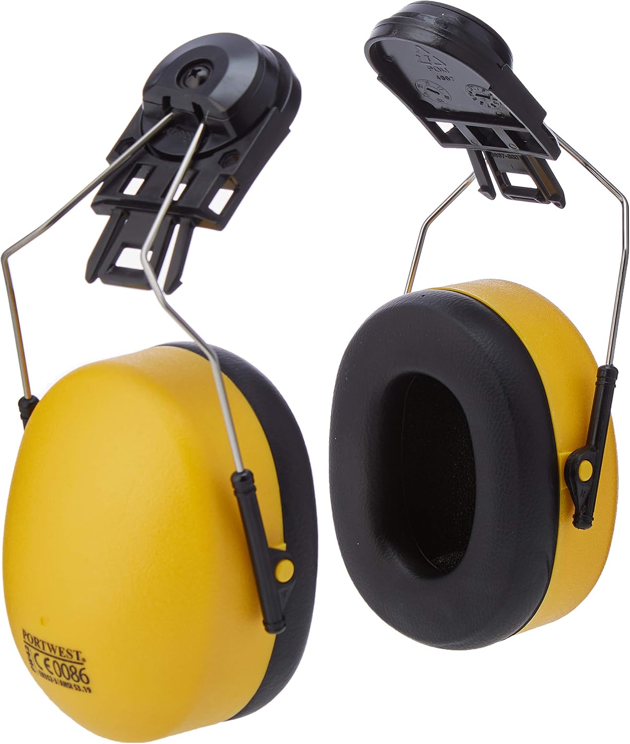 Portwest Clip-On Ear Protector, Size: One Size, Colour: Yellow, PW42YER