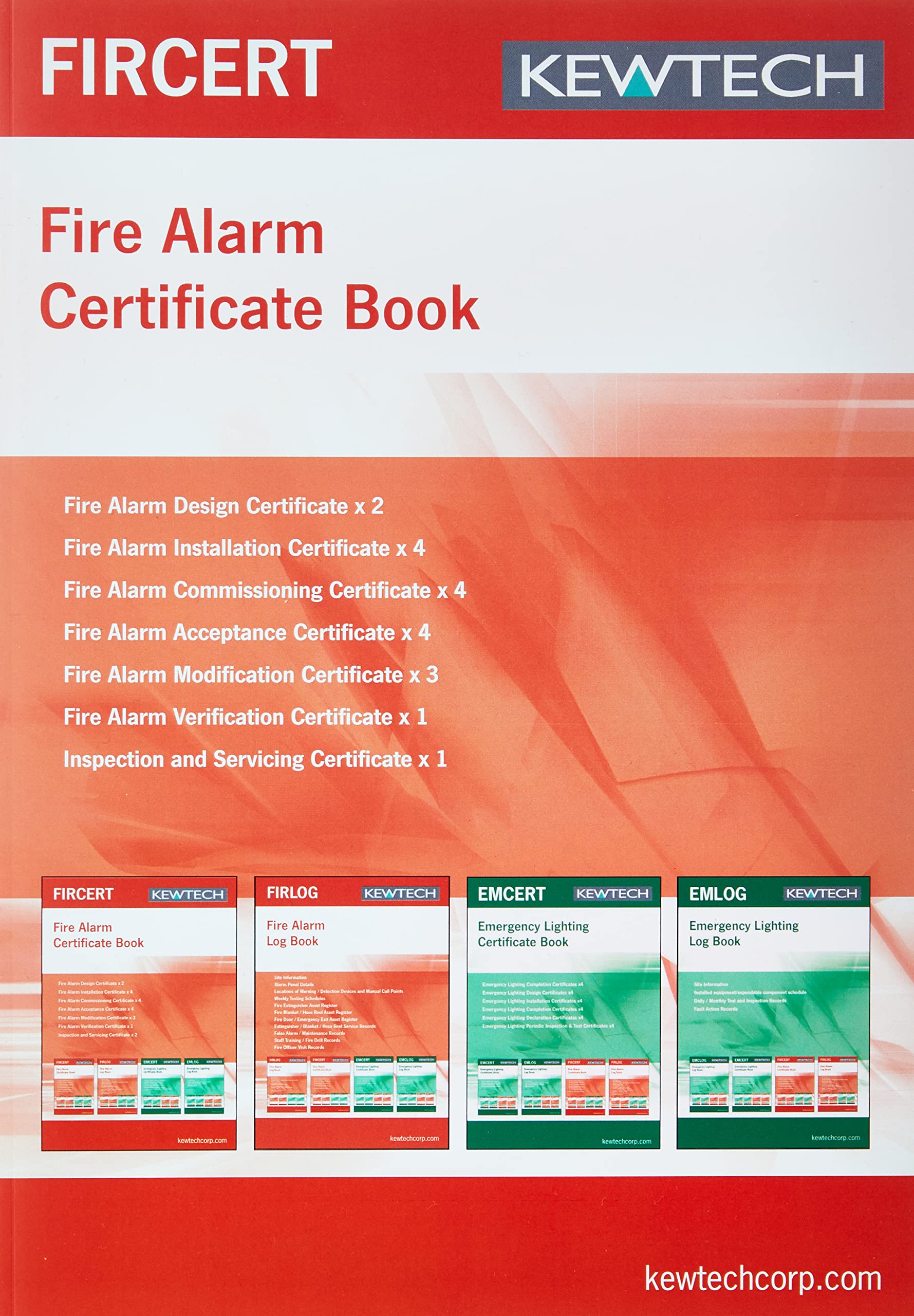 Kewtech FIRCERT Fire Installation Certificate book