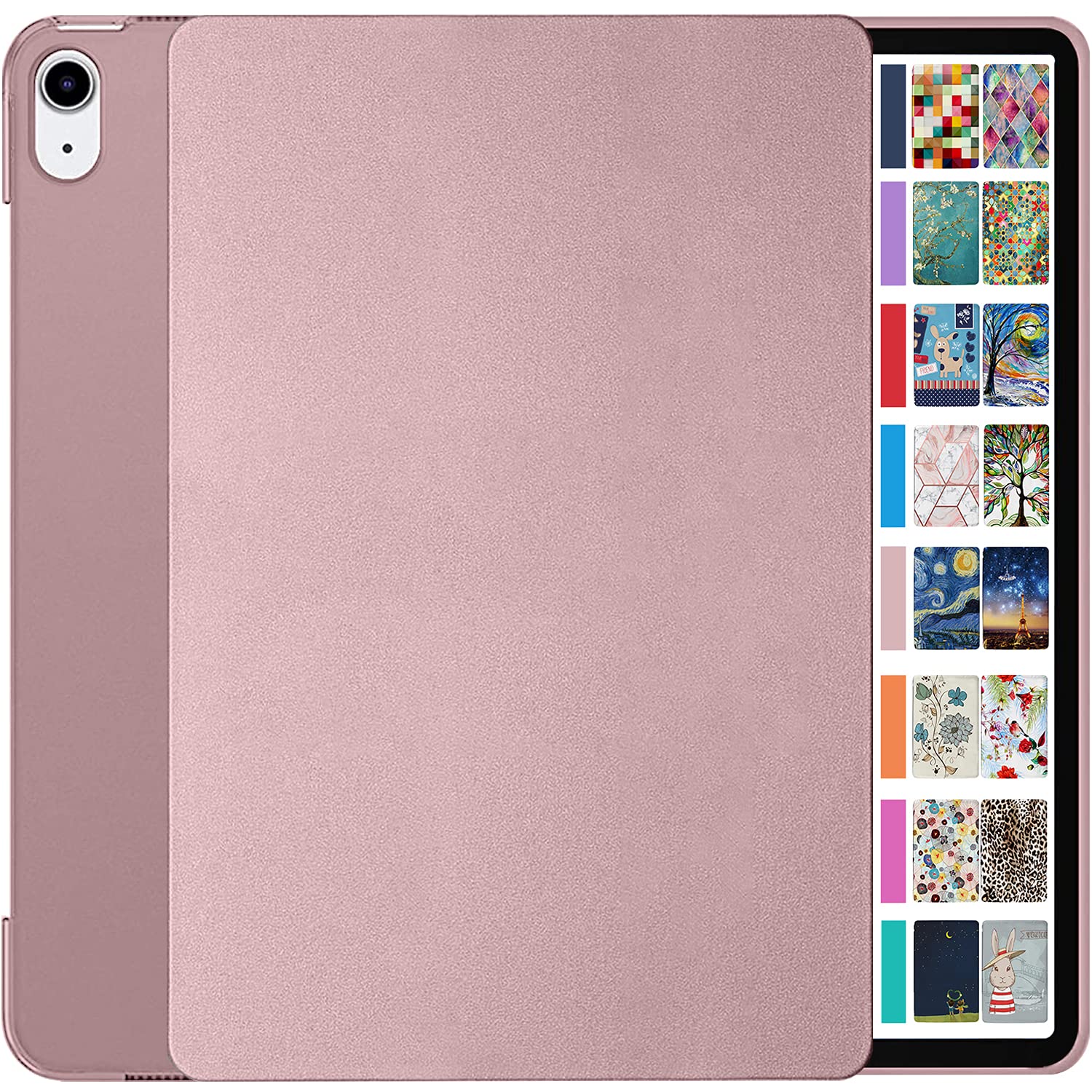 DuraSafe Cases for iPad 8.3 Inch Mini 6 Generation 2021 [ Mini 6th Gen ] A2567 A2568 A2569 MK7M3B/A MLWL3B/A MK7R3B/A MK7P3B/A MK7T3B/A Slim Hard Shell Protective Stand Cover - Rose Gold — image 1