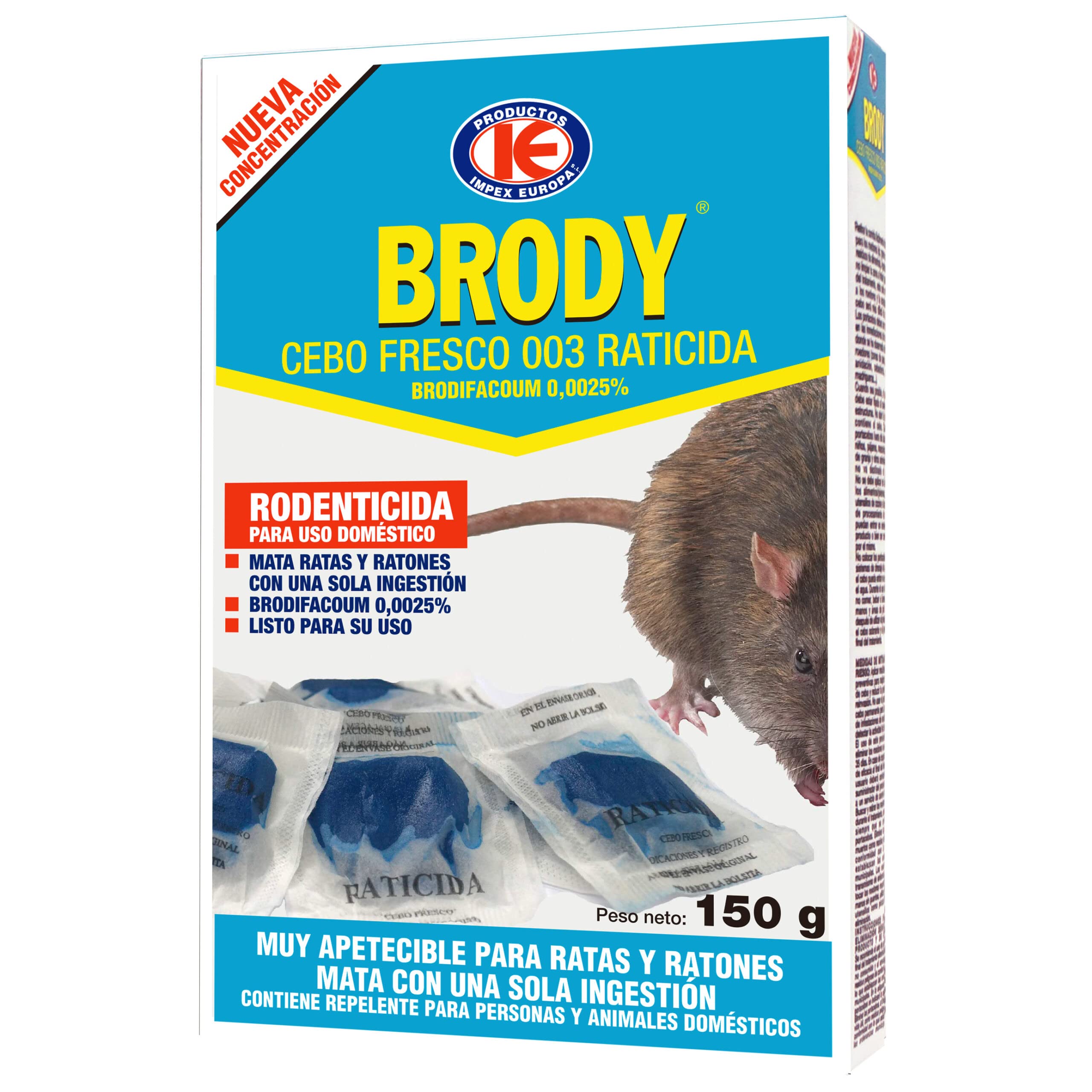IMPEX EUROPA Brody Rated Fresh Bait 150g, Blue